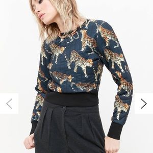 UO Naomi Quilted Crew Neck Sweatshirt